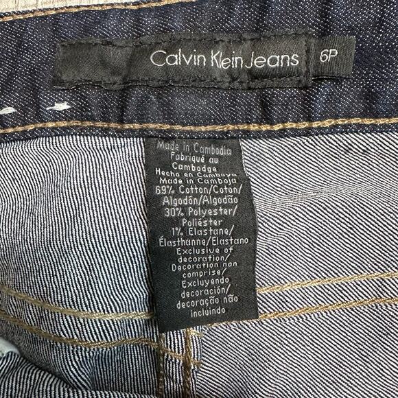 Calvin Klein Dark Wash Mid Rise Skinny Jeans WMNS 6P Blue #PB98A02 Casual Travel - Picture 6 of 10